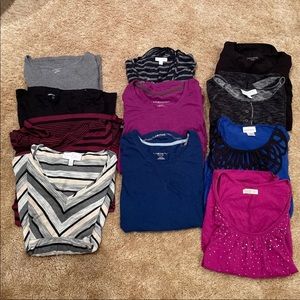 Bundle of maternity tops
